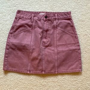 NWOT PacSun Mauve High Waisted Denim Skirt